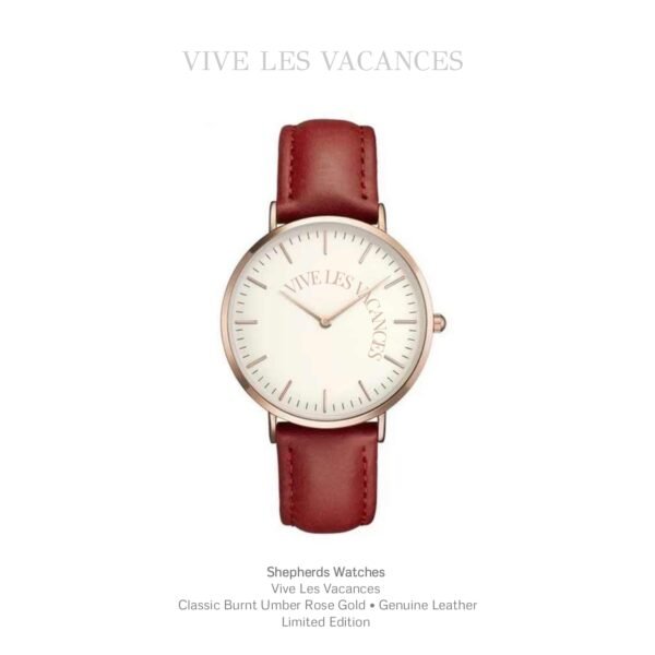 Shepherds —Burnt Umber Rose Gold Watches