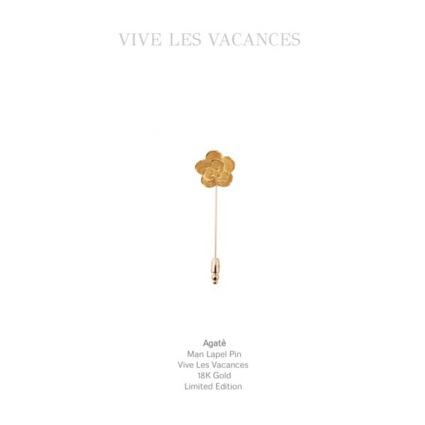 Agatè Flower Lapel Pin